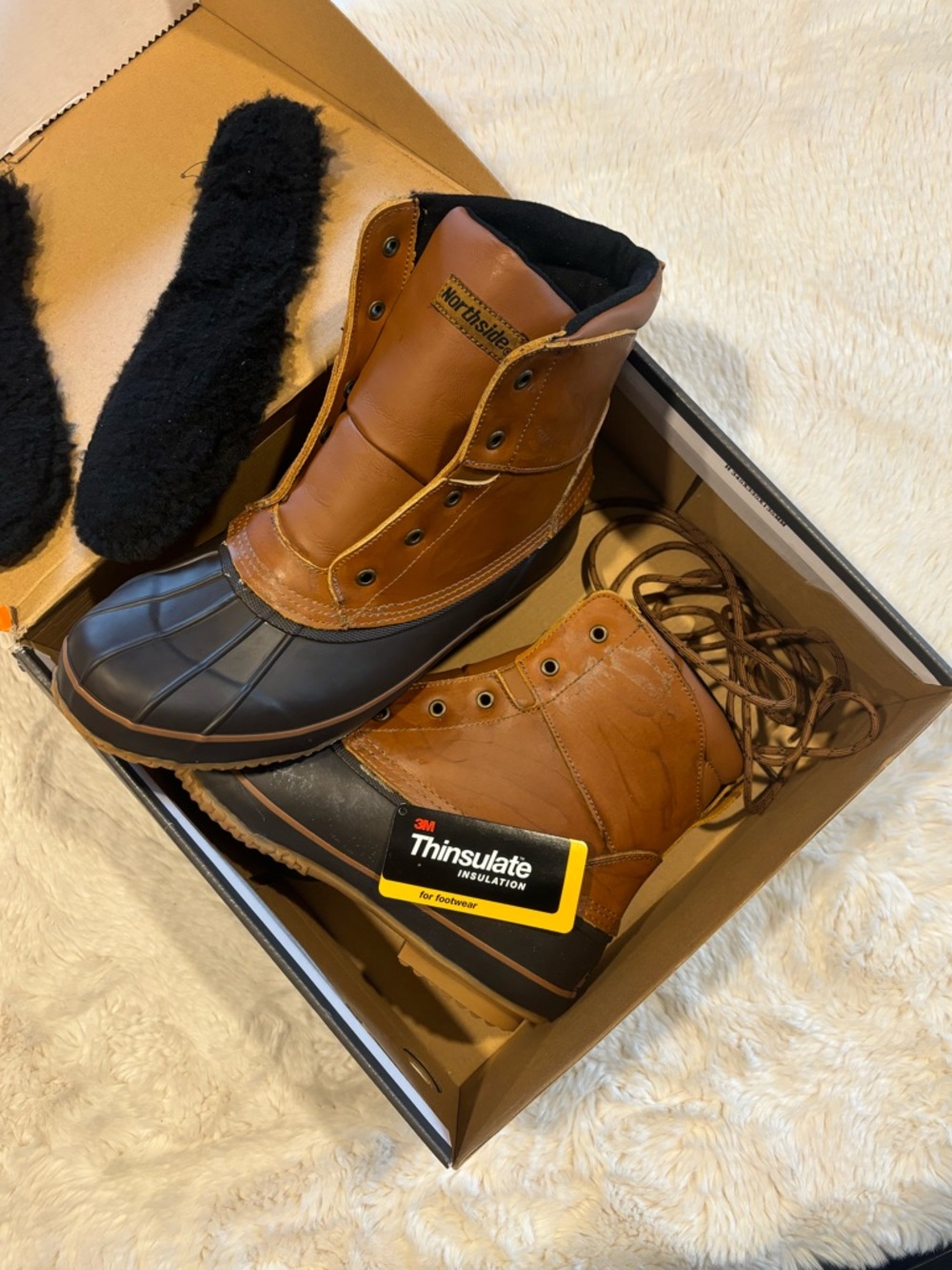 Northside Thinsulate Weatherproof Tan and Black Insulated Boots Men’s Size 11